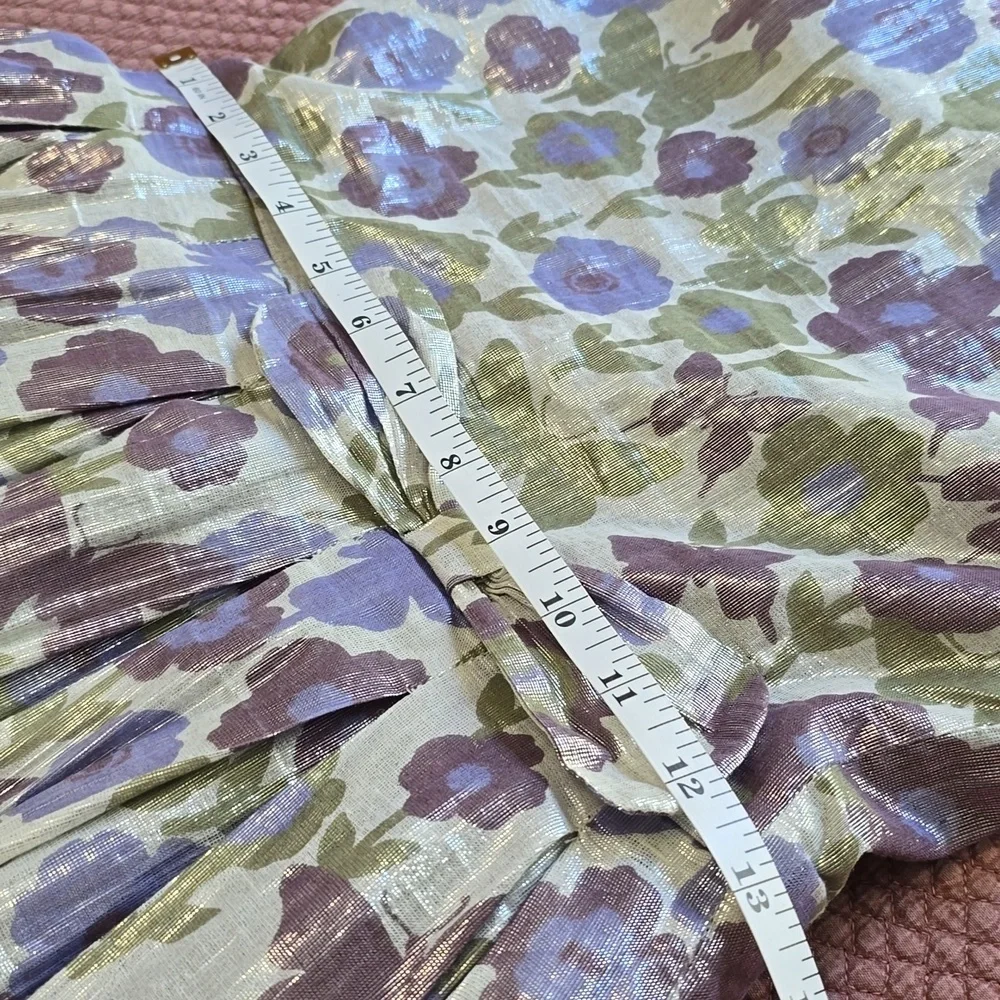 Sophie Catalou Girl's Shiny Floral Party Dress